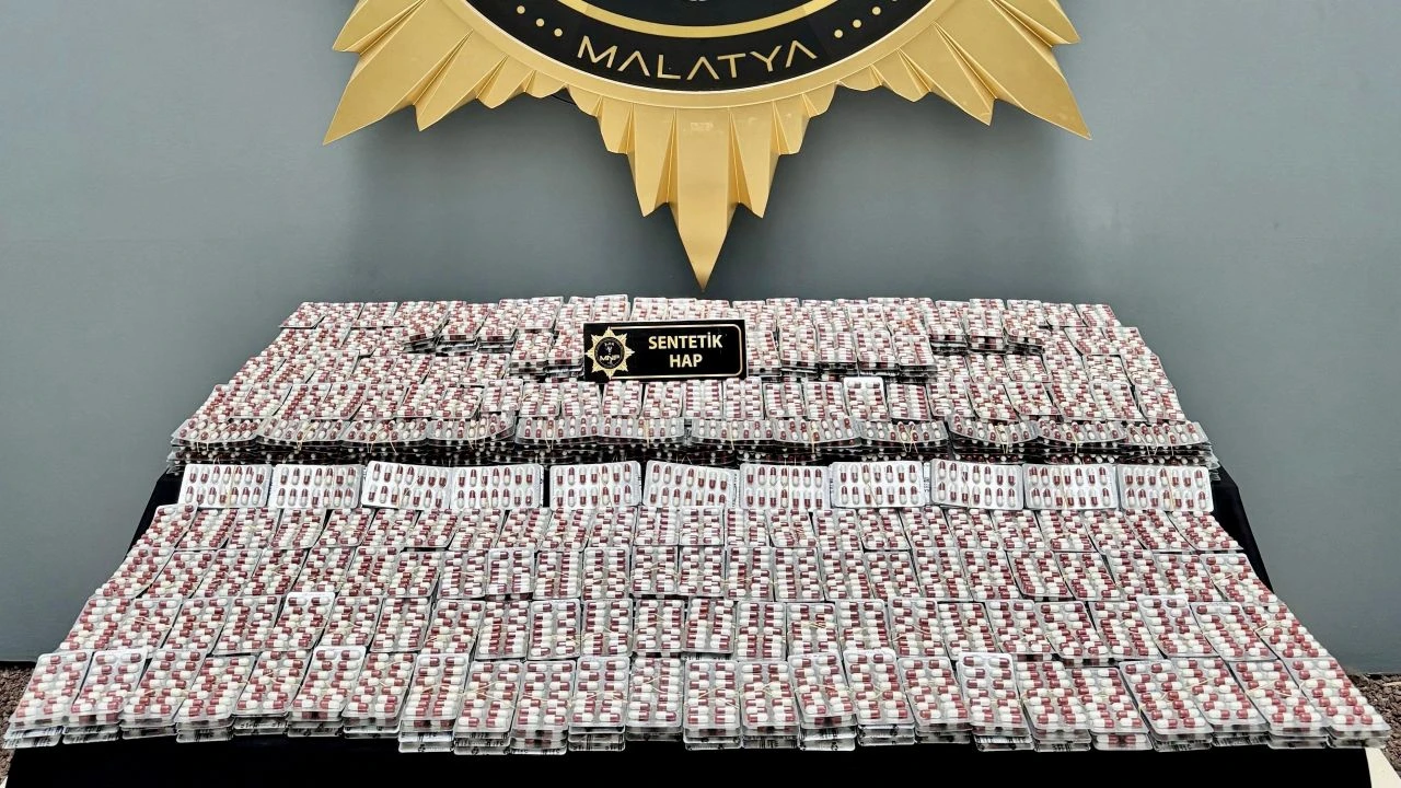 Malatya’da Uyuşturucu Operasyonu: 21 Bin 275 Hap Ele Geçirildi